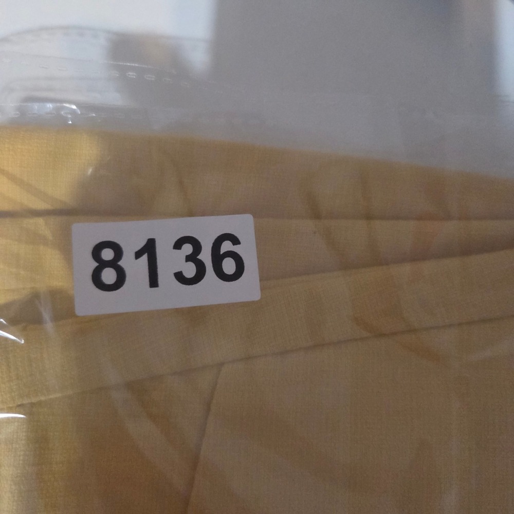 Loft Outlet Mini Skirt Womens 4 Yellow Button Front Textured A-Line Zip Back - Picture 7 of 7